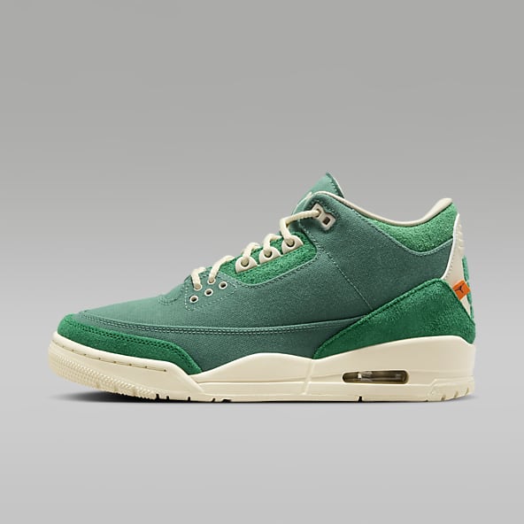New jordans green hot sale